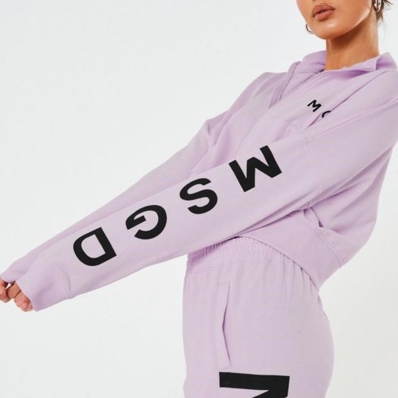 Matching Sweat Set - cropped zip sweater and matching joggers, petite 6 - Picture 3 of 4